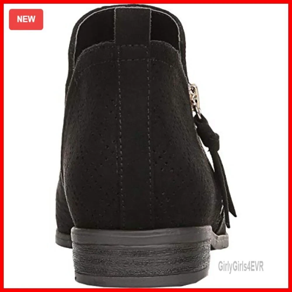 Women's Ankle Booties with Zip Closure, Recycled Materials, Low Heel